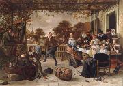 Jan Steen, Dancing couple on a terrace